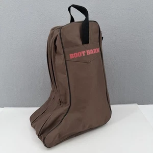 Boot Barn Boot Bag Western Cowboy Boots Travel Storage Case Canvas Two-Sided Zip - Picture 1 of 15