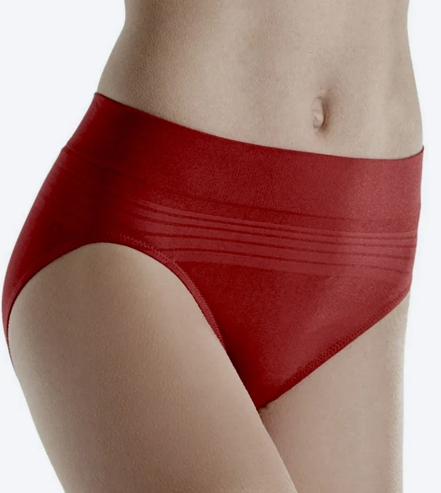 Calcinha feminina WARNERS sem beliscar sem problemas vermelha alegre corte alto tamanho XL 8 - Imagem 1 de 4