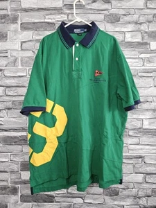 Herren Big & Tall Vintage Ralph Lauren grün, blau, gelb Mesh Poloshirt, 2XLT - Bild 1 von 11