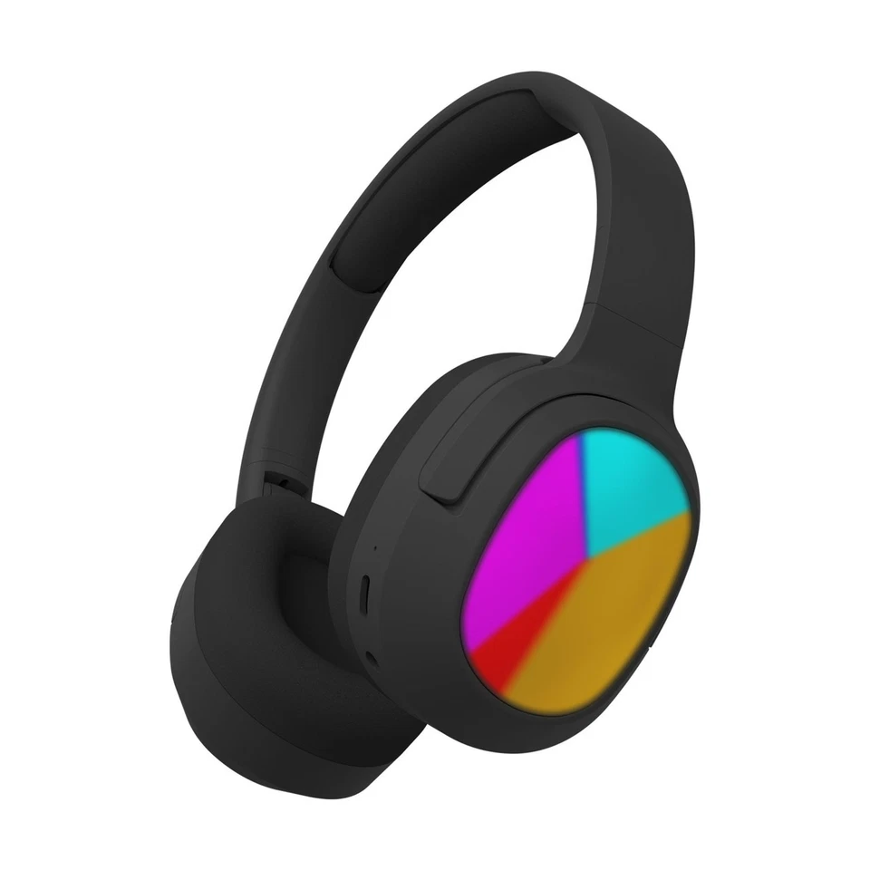 Laser Kids Bluetooth Headphones with RGB Lights Volume Limited Foldable Design