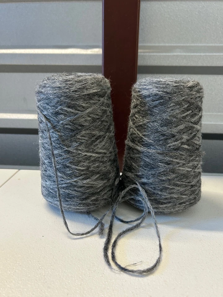 Lot 2 Cone Spool #5 NOVELTY SOFT Alpaca Wool Yarn w/Nylon 1lb 4oz 568gr 5105 C - Image 1 of 4