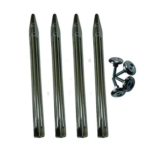 New 4 Pack, Pinball Chrome Legs Assembly for Williams and other Pinball Games - Picture 1 of 2
