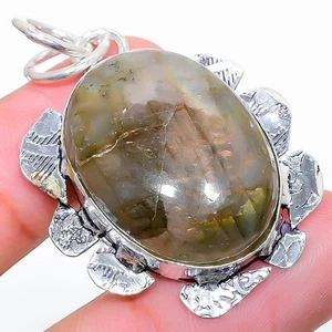 Ciondolo gioiello in argento sterling 925 fatto a mano con pietra preziosa la... - Foto 1 di 5