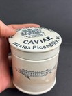 61109 Old Vintage Antique Printed Pot Jar Keiller Fish Paste Caviar Fortnum lid