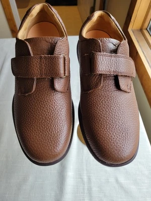 Dr. Comfort William #6020 Hombres Talla 8.5 W Cuero Marrón Diabético Terapéutico  Foto 1 de 4