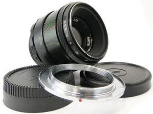 MMZ ⇒ BelOMO HELIOS 44-2 Russian Made in USSR💫 Lens M42 + Adapt. Nikon F Mount - Picture 1 of 9