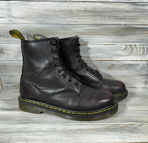 Dr.Martens 1460 Dark Burgundy Unisex Leather Boots British Style - Picture 1 of 24