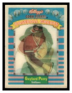 1991 Kellogg's Corn Flakes Baseball Greats #1 Gaylord Perry