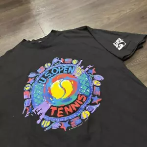 vintage us open tennis t shirt 1995 L - Picture 1 of 6