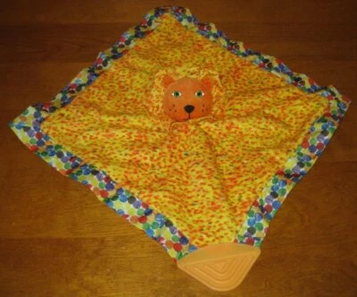 Защитное одеяло Eric Carle Orange LION Dots Baby Lovey Kids Preferred Teether - Изображение 1 из 4