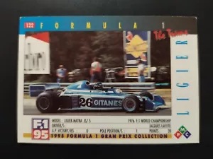 PIEMMECI FORMULA 1 ANNO 1995 TEAM LIGIER n. 122 NEW CARD - Imagen 1 de 2