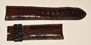 Authentisches H.Moser & Cie 22.ST braunes Leder Uhrenarmband 22x20mm, 74+115mm - Bild 1 von 2
