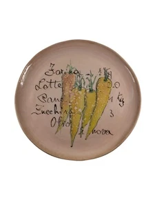 "Juego de 2 platos de ceramisia de 9"" de cerámica vintage hechos en Italia" - Imagen 1 de 7
