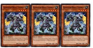 Yugioh- 3X Gladiator Beast Tygerius - Common - 1st Edition - EXVC-EN034 - NM - Picture 1 of 1