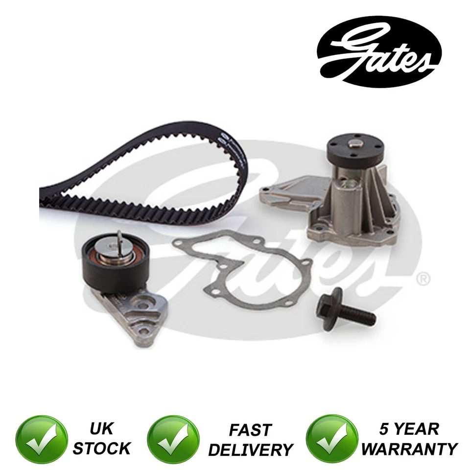 Cinturón de distribución Gates + kit de bomba de agua para Ford Fiesta Courier 1.25 1.4 #8567 Foto 1 de 1