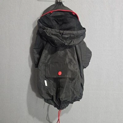 Nueva Chaqueta Cortavientos Top Paw M Empacable Capucha Bolsillo Cremalleras Foto 1 de 4