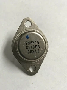 GE/RCA 2N6246 PNP Power Amp/Switch Transistor BJT TO-3 - Picture 1 of 3