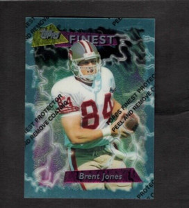 1995 Brent Jones Topps Finest Football w/ Coating San Francisco 49ers