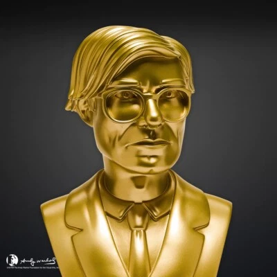 WARHOL x Kidrobot 'Metallic Gold Bust' ed. 200 Vinyl Figure Sculpture 12" *NIB* - Image 1 of 4