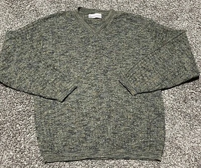 Suéter para hombre Fieldmaster mezcla de lana verde cuello en V talla grande Foto 1 de 3