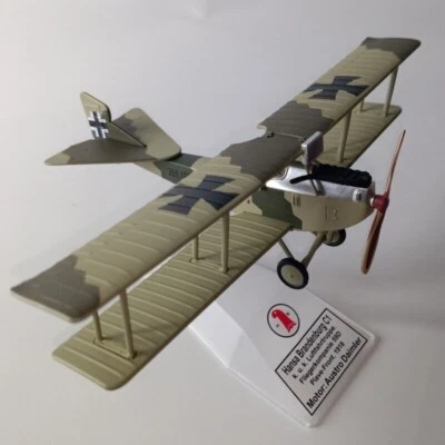 1:72 German Hansa Brandenburg C1 K.u.K Biplane Model Diecast Military Collection - Image 1 of 4