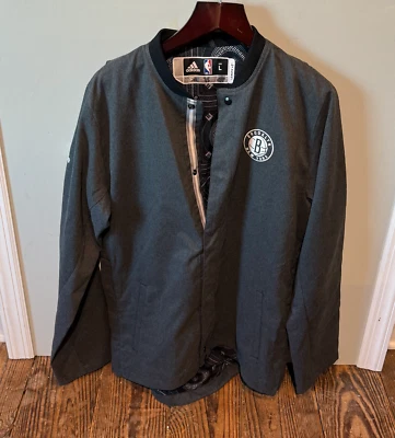 Adidas Game-Used NBA Authentics Brooklyn Nets L Jacket (Steiner & Fanatics) - Image 1 of 4