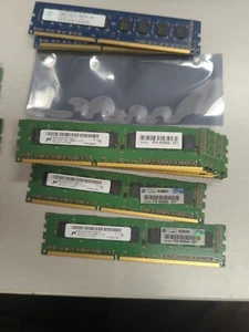 16-Micron  2GB PC3-12800E DDR3-1600MHz ECC  662608-571 Lot 16 Mt9jsf25672az - Picture 1 of 3