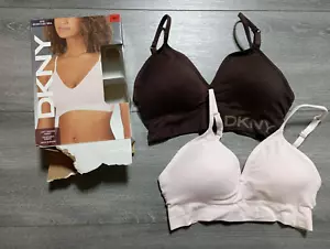 DKNY Seamless Bra *2 Pack* Adult Womens Medium Pink/Brown - Picture 1 of 4
