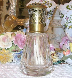 LAMPE BERGER ancienne en céramique marron beige - N°27