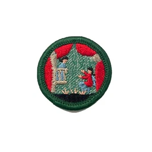 Rare Vintage 1955-1960 Girl Scout PLAYER BADGE Stage Acting Romeo Juliette Patch - Picture 1 of 4