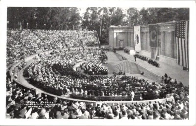 VTG c. 1940 Postcard Greek Theatre University of California Berkeley CA Foto 1 de 2