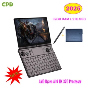 GPD WIN Max 2 Game Console 10.1" AMD Ryzen AI 9 HX 370 Mini PC Laptop 32GB+2TB - Picture 1 of 19