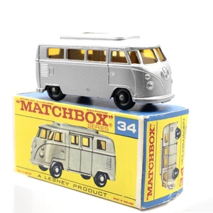 Vintage Matchbox Regular Wheels VW Camper 34D 1968 NMIB - Picture 1 of 7