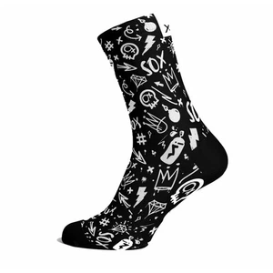 CALZA SOX FOOTWEAR DOODLE  NERO - Foto 1 di 4