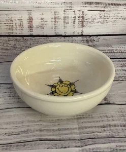Homer Laughlin Sunflower Smile Cartoon Happy Face Bowl White - Picture 1 of 4