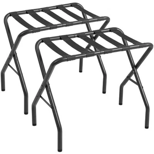 Luggage Rack, Foldable Suitcase Stands Set of 2, Metal Luggage Holder for Gue... - Picture 1 of 7