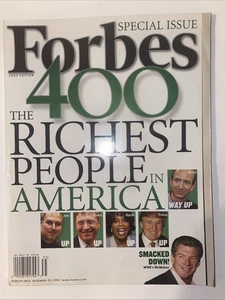 Forbes Mag 2003 400 Richest People in America. Donald Trump Gates Bezos Jobs - Picture 1 of 5