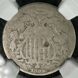 1882 Shield Nickel - NGC AG3 - Affordable Certified Type Coin - Priced Right! - Picture 1 of 6