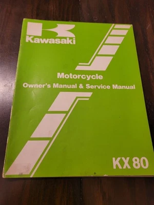 Manual de servicio original del propietario de Kawasaki KX80 1985 99920-1290-01 Foto 1 de 4