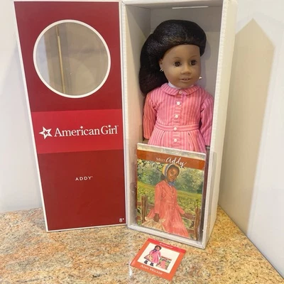 "Muñeca American Girl 2007 18"" Addy afroamericana *totalmente nueva en caja - en caja original*" Foto 1 de 4
