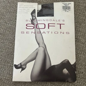Collant vintage Bloomingdale's Soft Sensations Control #2003 cappuccino taglia B - Foto 1 di 7