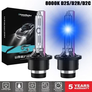Set of 2 8000K D2S D2R D2C HID Xenon Bulbs Factory Headlight HID Replacement Kit - Picture 1 of 12