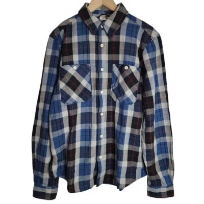 The North Face Flannel Men's Medium Twill Plaid Button Up Blue NWT - Image 1 of 4