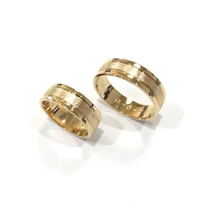 Ring oder Ring "ROM" er/sie - 6 mm in 750% Gelbgold - Bild 1 von 6