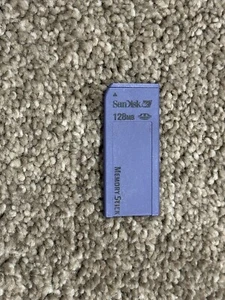 SanDisk Memory Stick 128MB SDMS-128 Camera Memory Card For Sony - Picture 1 of 1