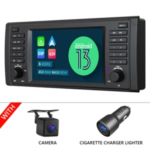 CAM+Für BMW E39 7" Autoradio GPS Navi Android 13 8Kern 6+64 CarPlay DSP RDS WiFi - Bild 1 von 24