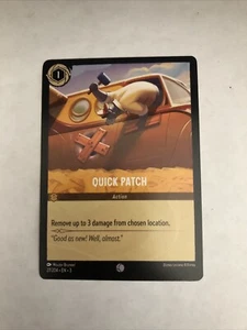 Disney Lorcana Quick Patch NM Non Foil Into The Inklands - Picture 1 of 2