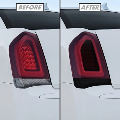 FOR 2015-2023 Chrysler 300 Tail Light Inner & Reverse SMOKE Precut Vinyl Tint - Image 1 of 4
