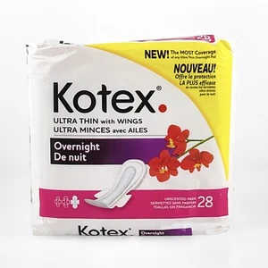 Vintage 2004 Kotex Overnight Maxi Pads Sealed Pack - Discontinued Maxi Pads! - Picture 1 of 6