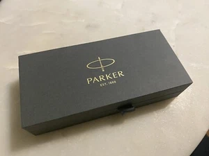 Parker Sonnet Premium Fountain Pen in Metal & Grey 18K Gold - Medium Point - NEW - Picture 1 of 15
